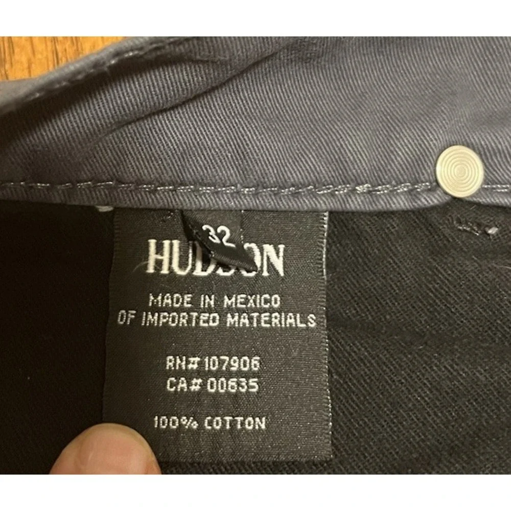 Hudson Sartor Slouchy‎ Skinny Jeans Men's 32x34 Blue Button Fly Solid Cotton